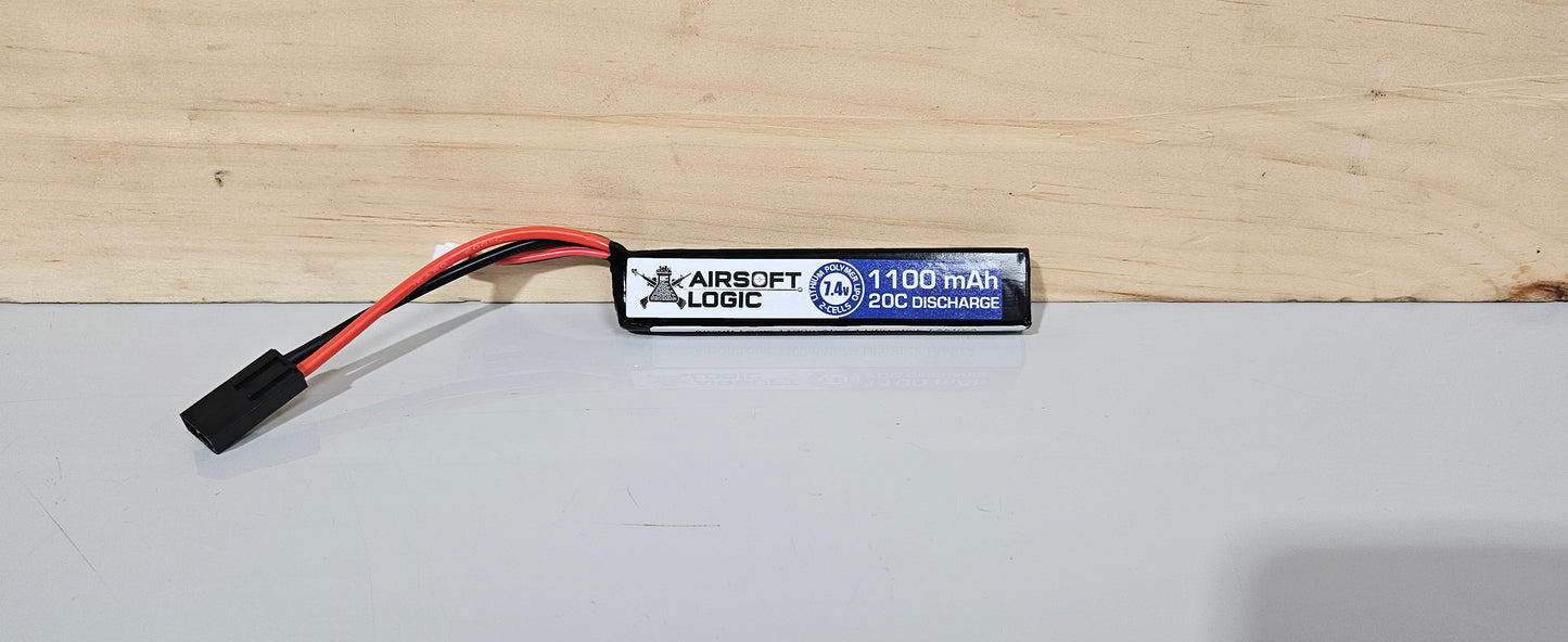 Airsoft Logic 1100mAh 7.4 LiPo stick TAMIYA